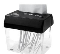 Destructora de Papel, Mini Destructora, Portátil USB Eléctrica Automática con Abridor de Cartas, Papelera, Corte en Tiras para A6, A4 Plegado, Documentos, Correo, Hogar Oficina Colegio(A6)