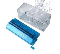 Destructora de papel para el hogar - Cortador de papel portátil con manivela | Herramienta manual segura | Protección de documentos personales | Protección de datos en el dormitorio universitario en