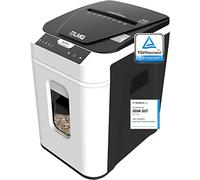 Destructora profesional P5 Autofeed - 180 hojas al mismo tiempo, corte de partículas, apagado automático, extremadamente silenciosa con 58 dB, panel de control táctil, enorme depósito de 32 L,