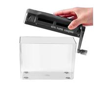 Destructoras Pequeñas para Uso Doméstico | Trituradora de Papel Manual Portátil con Manivela,Máquina Compacta de Corte para Papelería Notas Tarjetas de Crédito Recepciones Correo Facturas - Hogar