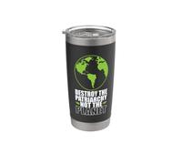 Destruye el Patriarcado, no el Planeta Vaso térmico de acero inoxidable de doble pared