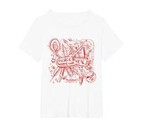 Desventuras Oficiales de Pierce The Veil Camiseta, Mujer Tallas Grandes, Blanco, 2XL Grande