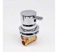 Desviador 1 Salida VíA Rosca Tornillo/IntubacióN Grifo Ducha LatóN FríO y Caliente Mezclador Agua FríA TamañO Orificio 50-55mm, NúCleo VáLvula CeráMica, Manija úNica (Rosca Tornillo 1)