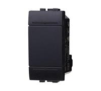 Desviador 1P 16 A unipolar, compatible con Bticino Living Light (1 unidad, negro)