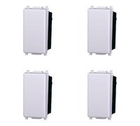 Desviador 1P 16A compatible Plana color blanco EV0801 kit 4 unidades