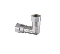 Desviador de 3 vías de acero inoxidable, T macho/hembra engrosada, conector de tapa extraíble (superior), conector adaptador en T(Style 5)