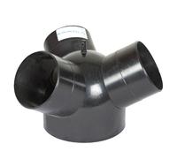 Desviador de 3 vias para manguera de extraccion de virutas 150-3x100 mm Holzmann