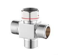Desviador de agua de tres vías Conector uno en dos hacia fuera para accesorios de tubería de cuatro vías Adaptador general de fontanería (A-2)