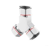 Desviador de agua de tres vías Conector uno en dos hacia fuera para accesorios de tubería de cuatro vías Adaptador general de fontanería (D-4)