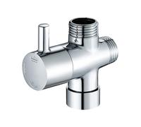 Desviador de brazo de ducha - Válvula bifurcador de 3 vías | Adaptador de grifo de 1/2 pulgada | Para alcachofa de ducha portátil, conexión hidráulica universal para baño, componente