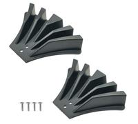 Desviador de canalón, extensiones de bajante de canalón desviador para dispersión de agua de lluvia, tubo de extensión para difusores de lluvia de 3 x 4 pulgadas y 3 x 2 pulgadas, 2 piezas (negro)