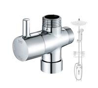 Desviador De Ducha - Válvula Divisor De Brazo De 3 Vías | Desviador De Ducha Macizo, Reemplazo Del Divisor De Grifo Con Válvula De Lavabo