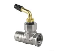 Desviador de fontanería de acero inoxidable de 1/2 G con conector de 3 vías y tapa hexagonal móvil para un control fiable del flujo de agua en múltiples salidas