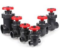 Desviador de grifo， 1 válvula de compuerta UPVC, esclusa PVC con control flujo preciso(Bianco,25mm)