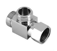 Desviador de latón de la cabeza de ducha del bidé del inodoro, G12 Chrome plateó el adaptador de 3 vías T