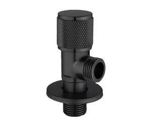 desviador de latón, Válvula angular latón G1/2 baño cocina regulador presión cierre agua(Black)