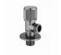desviador de latón, Válvula angular latón G1/2 baño cocina regulador presión cierre agua(Grey)