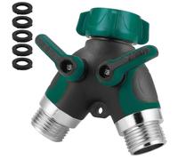 Desviador de manguera, 2 vías, resistente, para jardín, adaptador en Y para tubería de agua, desviador