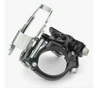 Desviador delantero de bicicleta con abrazadera para cadena 42/44T, compatible con 7/8/9/10 velocidades, palanca de cambios superior inferior de aleación de aluminio para bicicleta de carretera de