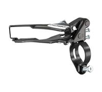 Desviador delantero de componentes de transmisión de bicicleta de montaña fabricado con aleación de aluminio y acero al carbono para un cambio fiable y suave