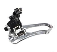 Desviador delantero de montaje directo para bicicleta de carretera tipo desplegable 2x7-11 velocidad aleación de aluminio construcción Max 56T plato 16T capacidad 61-66 grados ángulo plata