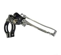 Desviador delantero para bicicleta de carretera 2x7-11 velocidades | 2x7-11 velocidades, tipo desplegable, cuerpo de aleación de aluminio, piezas de acero, acabado plateado