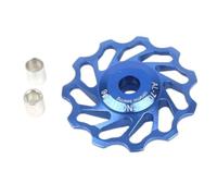 Desviador trasero de polea para bicicleta de carretera 1113T con rodamientos de bolas para un funcionamiento suave (11T rojo)