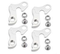 Desviador trasero Percha engranaje para Merida 300 350 360 500 550 600 650 Mtb marco de bicicleta Dropout Plata (4 piezas)