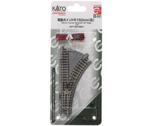 Desvío eléctrico compacto KATO 20-241 R150mm 6 45 grados derecho EP150-45R. N...