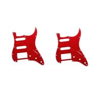 Deswtrer Accesorios para guitarra eléctrica Golpeador Cubierta frontal Golpeador de guitarra eléctrica Rojo