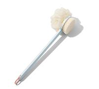 Deswtrer Artefacto de BañO Cepillo de BañO de Pelo Suave con Manejar Frotar Barro Ceniza Frotar con Espuma Azul