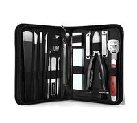 Deswtrer Juego Profesional de Cuchillos de Pedicura de 16 Piezas para Pelar Callosidades en el Hogar y Zanja de Manicura