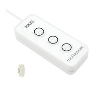 Deswtrer Teclado Numérico USB de Programación de Macros con 3 Teclas, Compatible con Múltiples Plataformas, Portátil, Personalizado, Mini Teclado