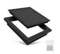 Detachable Aluminium Access Panel for Ceilings - Metal Inspection Hatch with Fully Removable Door, Flush Fit Plasterboard Trapdoor for Loft Wiring Plumbing Valves & Fuse Box(Negro,350 x600 mm)