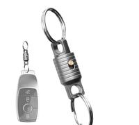 Detachable Key Rings, Heavy-Duty Double-End Swivel Keychain & Lightweight Metal Car Key Holder, Portable Detachable Keychain Clip for Women, Men, Travel, Everyday Carry, Outdoor, Home and Office Use