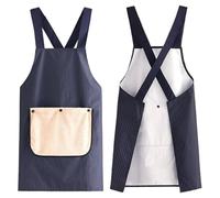 Detachable Kitchen Apron, No Tie Baking Apron, With Detachable Towel Cross Back Bib for Home Men Women Chefs Butchers Cleaning Teaching Gardening BBQ Grilling Painting Cooking Indoor Outdoor Use