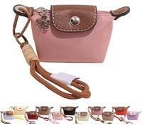 Detachable Nylon Wrist Strap Coin Purse, Mini Nylon Dumpling Bag, Women’s Cute Change Purse Wallet, Decorative Bag