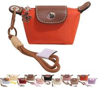 Detachable Nylon Wrist Strap Coin Purse, Mini Nylon Dumpling Bag, Women’s Cute Change Purse Wallet, Decorative Bag