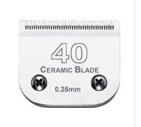 Detachable Pet Clipper Blades Set For Most，Compatible For Andis, Compatible For Oster, A5 Clippers,Made Of Ceramic Blade/Carbon Steel(40 (0.25mm))