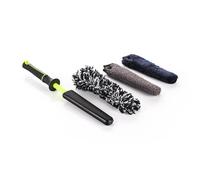 Detail Factory - Cepillo de rueda mini con cubiertas de microfibra intercambiables, limpieza ultrasuave, lavado y detalle de ruedas, neumáticos y llantas, ectoplasma