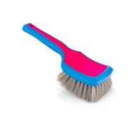 Detail Factory ProGrip XL Cepillo para neumáticos, mango ergonómico ProGrip, cerdas sintéticas rígidas para eliminar la suciedad, celeste oscuro/fucsia (Octane Underglow)