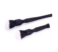 Detail Factory - TriGrip Ultra-Soft Detailing Brush Set - Scratch-Free Cleaning for Exterior, Interior Panels, Emblems, Badges, Gauges, Infotainment Screen - Black