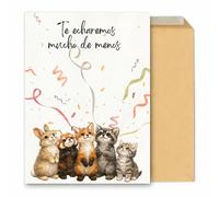 Detail Home Tarjeta Despedida Compañero Trabajo Grande 42x30 cm con Sobre - Tarjeta Regalo Compañero, Jefe o Profesor Fin de Curso - Detalle despedida con Espacio Amplio para Firmas