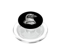 Detailed Penguin Sketch Wildlife Art PopSockets PopGrip para MagSafe
