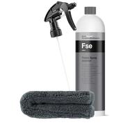 detailmate Bundle Koch Chemie Finish Spray Exterior 1L, Quick Detailer + Ultra Finish - Paño de pulido - 40 x 40 cm, 1200 g/m² + cabezal pulverizador Nuke Guys fabricado por Canyon 260 mm