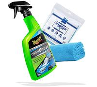 detailmate Detailer - Set de limpieza profesional de cerámica 550 GSM 40 x 40 cm + Detallador Meguiars Hybrid Ceramic 768 ml - protector de lacas - refresca los sellos - para un mejor efecto de loto