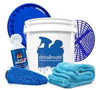 detailmate Dr. Wack Juego de lavado a mano Dr. Wack A1 Speed Shampoo 500 ml Cubo de lavado 3,5 GAL + Grit Guard bandeja + tapa guante de lavado + paño seco Nuke Guys Gamma Dryer
