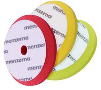 Detailmate Juego de 3 Almohadillas para pulir: Menzerna Premium Pads 150mm con Agujero para excéntrica: Esponja de pulir roja Corte Grueso, Amarilla Corte Medio, Verde Suave para Acabado