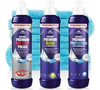 detailmate - Juego de abrillantadores Menzerna Premium Gelcoat Boots, 250 ml (One Step Polish + Gloss + Protect Set)