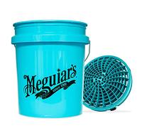 detailmate Juego de lavado de coches: cubo de lavado azul Meguiars de 5 galones (19 l) con detalle Guardz Dirt Lock cubo de lavado turquesa para un lavado a mano sin arañazos